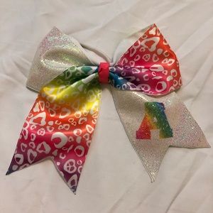 Letter A cheer bow